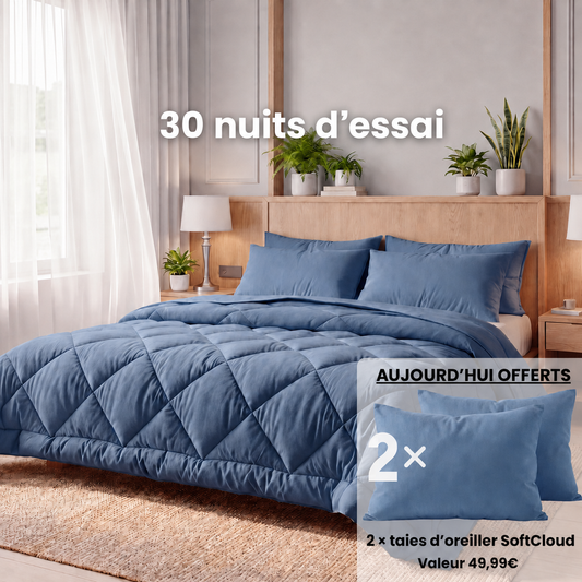 NAMIVLA – LA COUETTE 2 EN 1 À SÉCHAGE RAPIDE QUI ÉLIMINE LE BESOIN DE DRAPS
