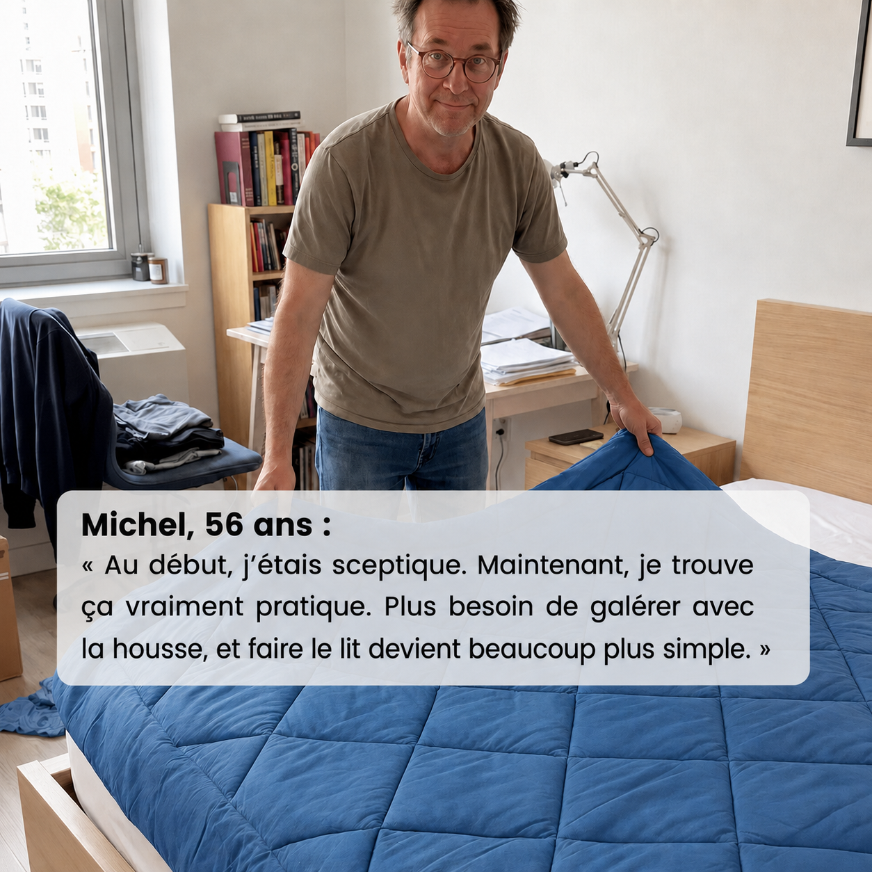 NAMIVLA – LA COUETTE 2 EN 1 À SÉCHAGE RAPIDE QUI ÉLIMINE LE BESOIN DE DRAPS